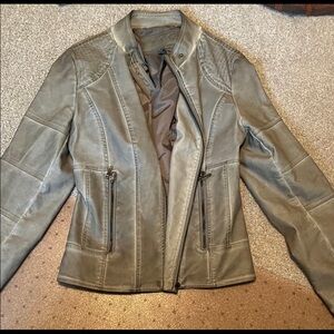 Max Studio Specialty Leather Jacket for Women in Medium